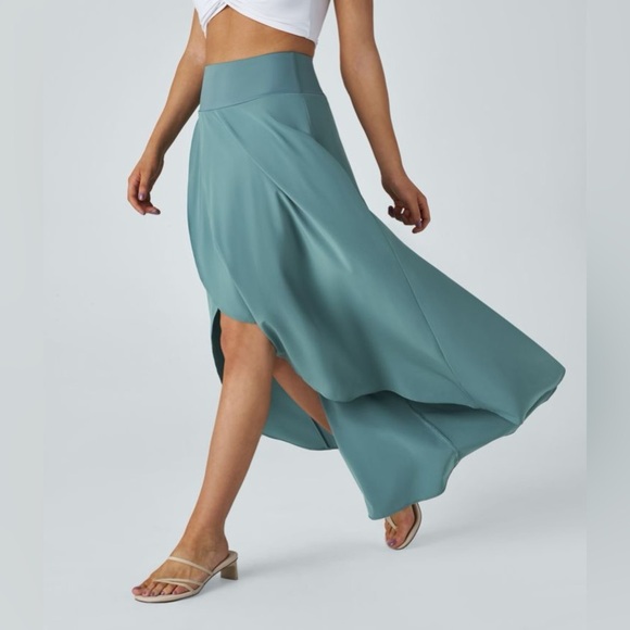Halara Breezeful™ High Waisted High Low Ruffle 2-in-1 Flowy Maxi Skirt | NWT - Picture 2 of 12